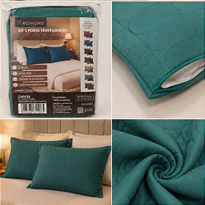Kit 2 Porta Travesseiro Fronha 50x70cm RioHome Linha Classic