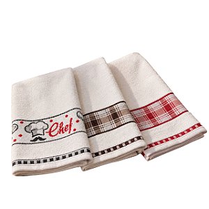Pano De Copa Gourmet Cheff 45cmx68cm