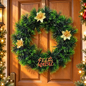 Guirlanda Feliz Natal Enfeite Natalino