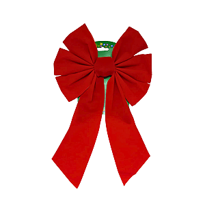 Laço Vermelho de Natal Lacinho Natalino Decoração 25cm x38cm