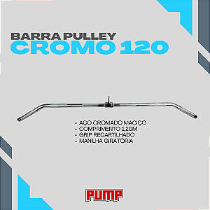 BARRA PULLEY CROMO 120