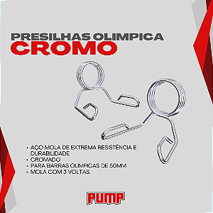 PRESILHAS OLIMPICA CROMO
