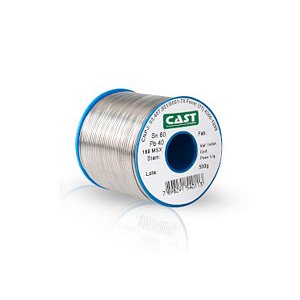 Estanho em Fio 60X40 189MSX 1,0mm 500g Cast Metais (Eletrônica)