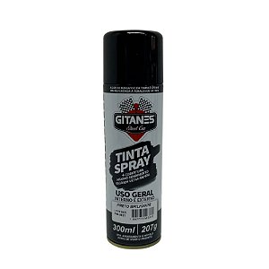 Tinta Spray Preto Brilhante 300Ml/207G Gitanes