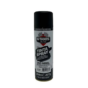 Tinta Spray Preto Fosco 300Ml/207G Gitanes
