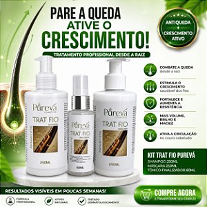 Kit fortalecimento e Crescimento capilar Pureva