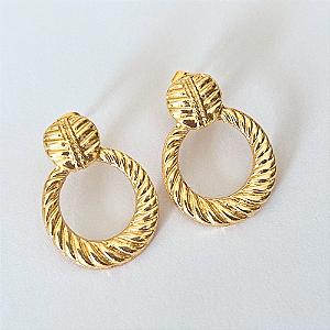 Brinco Orgânico Croissant Dourado
