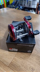 Carretilha Abu Garcia 6500 striper special vermelha