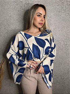BLUSA CROPPED MANGA LARGA
