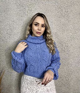 BLUSA EM TRICOT MOUSSE CORES