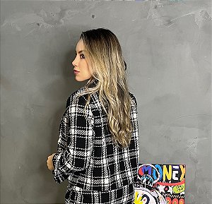 CASACO TWEED XADREZ
