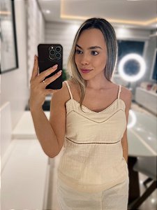 BLUSA EM LINHO