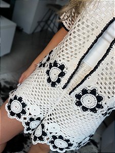 SHORT EM CROCHÊ