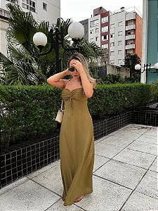 VESTIDO ALCINHA MIDI VERDE