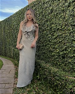 VESTIDO LONGO VERDE