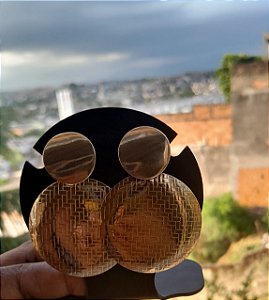 Brinco Dourado Bijuteria