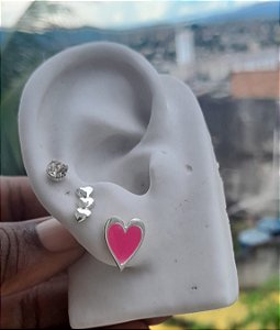 Cartela Trio Brinco Folheado Antialérgico