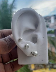 Cartela Trio Brinco Folheado Antialérgico