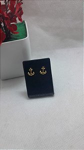 Brinco Ancora Banhado Ouro Antialérgico