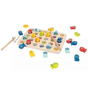Brinquedo Educativo de Madeira Jogo da Pesca Magnetica - Took Toy