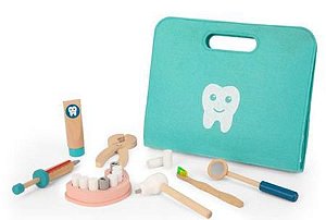 Mateta de Dentista Infantil Brinquedo Educativo de Madeira - Tooky Toy