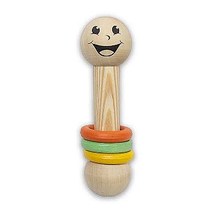 Brinquedo Sensorial de Madeira Chocalho Baby – Keco Toys