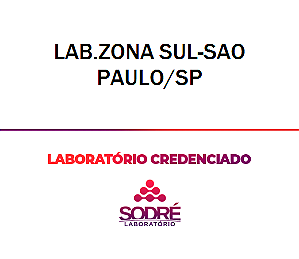 Exame Toxicológico - Sao Paulo-SP - LAB.ZONA SUL-SAO PAULO/SP (C.N.H, Empregado CLT, Concurso Público)