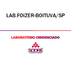 Exame Toxicológico - Boituva-SP - LAB.FOIZER-BOITUVA/SP (C.N.H, Empregado CLT, Concurso Público)