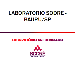 Exame Toxicológico - Bauru-SP - LABORATORIO SODRE - BAURU/SP (C.N.H, Empregado CLT, Concurso Público)