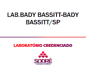 Exame Toxicológico - Bady Bassitt-SP - LAB.BADY BASSITT-BADY BASSITT/SP (C.N.H, Empregado CLT, Concurso Público)