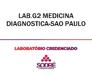 Exame Toxicológico - Sao Paulo-SP - LAB.G2 MEDICINA DIAGNOSTICA-SAO PAULO (C.N.H, Empregado CLT, Concurso Público)