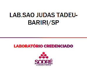 Exame Toxicológico - Bariri-SP - LAB.SAO JUDAS TADEU-BARIRI/SP (C.N.H, Empregado CLT, Concurso Público)