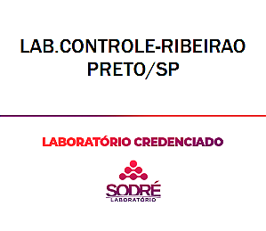 Exame Toxicológico - Ribeirao Preto-SP - LAB.CONTROLE-RIBEIRAO PRETO/SP (C.N.H, Empregado CLT, Concurso Público)