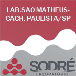 Exame Toxicológico - Cachoeira Paulista-SP - LAB.SAO MATHEUS-CACH. PAULISTA/SP (C.N.H, Empregado CLT, Concurso Público)
