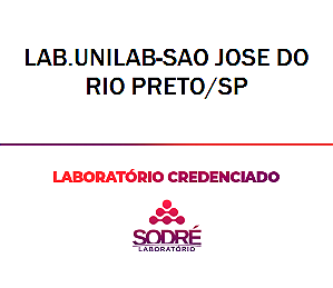 Exame Toxicológico - Sao Jose Do Rio Preto-SP - LAB.UNILAB-SAO JOSE DO RIO PRETO/SP (C.N.H, Empregado CLT, Concurso Público)