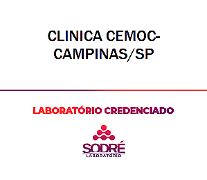 Exame Toxicológico - Campinas-SP - CLINICA CEMOC-CAMPINAS/SP (Coleta Somente CLT - Empresa) (Empregado CLT)