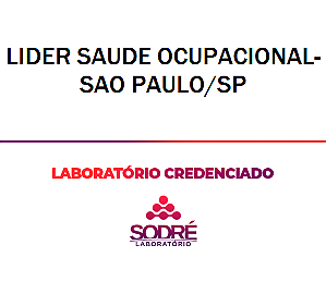 Exame Toxicológico - Sao Paulo-SP - LIDER SAUDE OCUPACIONAL-SAO PAULO/SP (Empregado CLT)