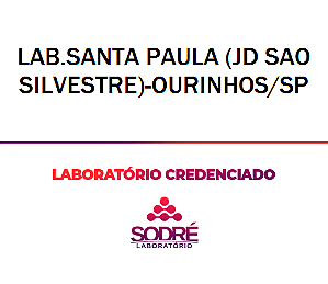 Exame Toxicológico - Ourinhos-SP - LAB.SANTA PAULA (JD SAO SILVESTRE)-OURINHOS/SP (C.N.H, Empregado CLT, Concurso Público)