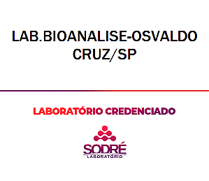 Exame Toxicológico - Osvaldo Cruz-SP - LAB.BIOANALISE-OSVALDO CRUZ/SP (C.N.H, Empregado CLT, Concurso Público)