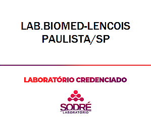 Exame Toxicológico - Lencois Paulista-SP - LAB.BIOMED-LENCOIS PAULISTA/SP (C.N.H, Empregado CLT, Concurso Público)