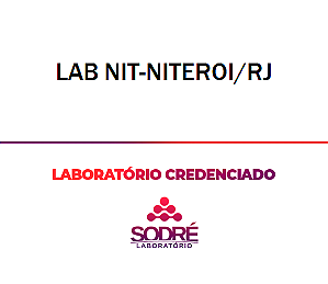 Exame Toxicológico - Niteroi-RJ - LAB NIT-NITEROI/RJ (C.N.H, Empregado CLT)