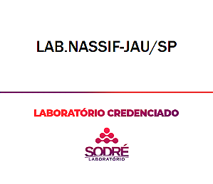 Exame Toxicológico - Jau-SP - LAB.NASSIF-JAU/SP (C.N.H, Empregado CLT, Concurso Público)