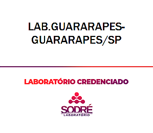 Exame Toxicológico - Guararapes-SP - LAB.GUARARAPES-GUARARAPES/SP (C.N.H, Empregado CLT, Concurso Público)