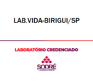 Exame Toxicológico - Birigui-SP - LAB.VIDA-BIRIGUI/SP (C.N.H, Empregado CLT, Concurso Público)