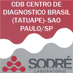 Exame Toxicológico - Sao Paulo-SP - CDB CENTRO DE DIAGNOSTICO BRASIL (TATUAPE)- SAO PAULO/SP (C.N.H, Empregado CLT, Concurso Público)