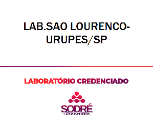 Exame Toxicológico - Urupes-SP - LAB.SAO LOURENCO-URUPES/SP (C.N.H, Empregado CLT, Concurso Público)