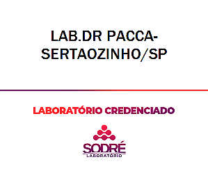 Exame Toxicológico - Sertaozinho-SP - LAB.DR PACCA-SERTAOZINHO/SP (C.N.H, Empregado CLT, Concurso Público)