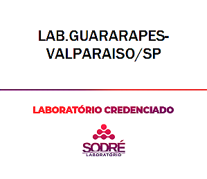 Exame Toxicológico - Valparaiso-SP - LAB.GUARARAPES-VALPARAISO/SP (C.N.H, Empregado CLT, Concurso Público)