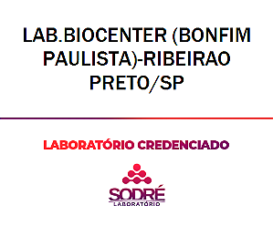 Exame Toxicológico - Ribeirao Preto-SP - LAB.BIOCENTER (BONFIM PAULISTA)-RIBEIRAO PRETO/SP (C.N.H, Empregado CLT, Concurso Público)