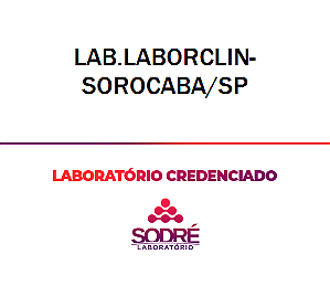 Exame Toxicológico - Sorocaba-SP - LAB.LABORCLIN-SOROCABA/SP (C.N.H, Empregado CLT, Concurso Público)